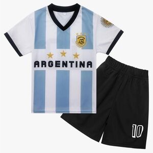 NEW w/ Tags Argentina Soccer Jersey Set 3-4T